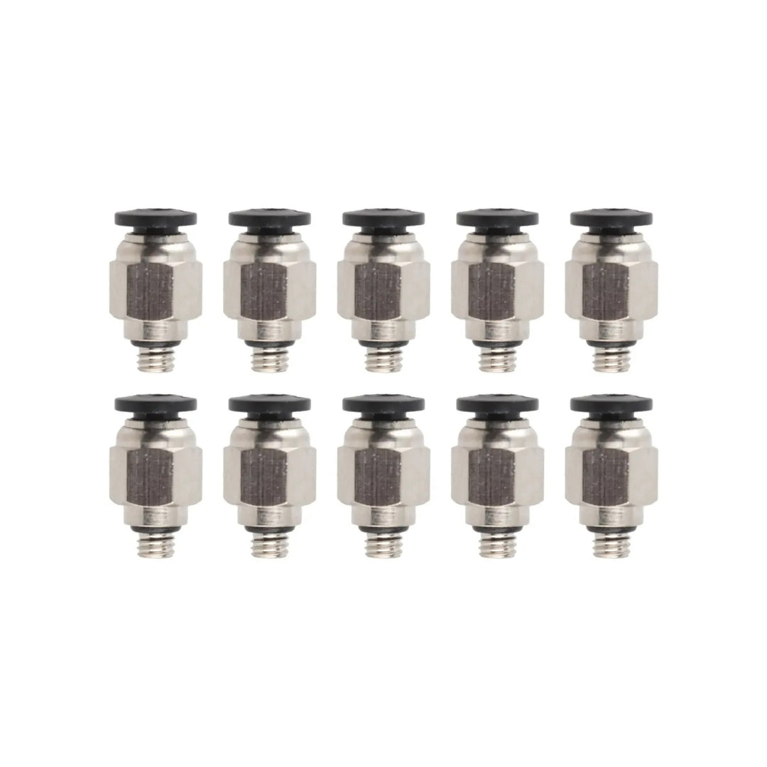 Conector Neumático de Latón Niquelado para Tubo de Teflón 1.75 mm – ANET ET4 / ET5