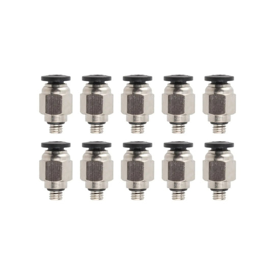 Conector Neumático de Latón Niquelado para Tubo de Teflón 1.75 mm – ANET ET4 / ET5