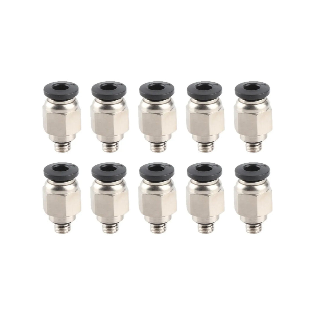 Conector Neumático de Latón Niquelado para Tubo de Teflón 1.75 mm – ANET ET4 / ET5
