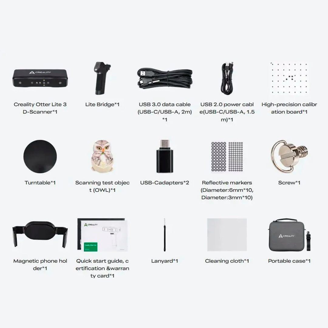 Escáner 3D Creality CR-Scan Otter Lite Portátil Alta Precisión