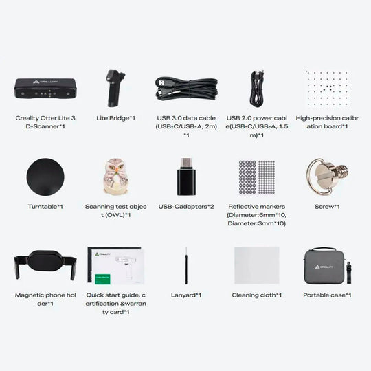 Escáner 3D Creality CR-Scan Otter Lite Portátil Alta Precisión