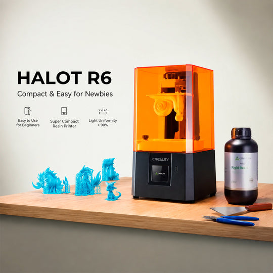 Impresora 3D de Resina Creality HALOT R6 LCD 2K WiFi Alta Precisión