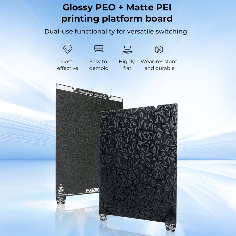 Dual-Sided Printing Platform Board Kit (Glossy PEO + Coated PEI)