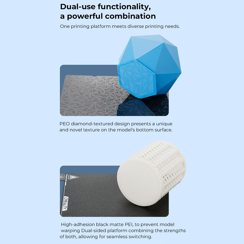 Dual-Sided Printing Platform Board Kit (Glossy PEO + Coated PEI)