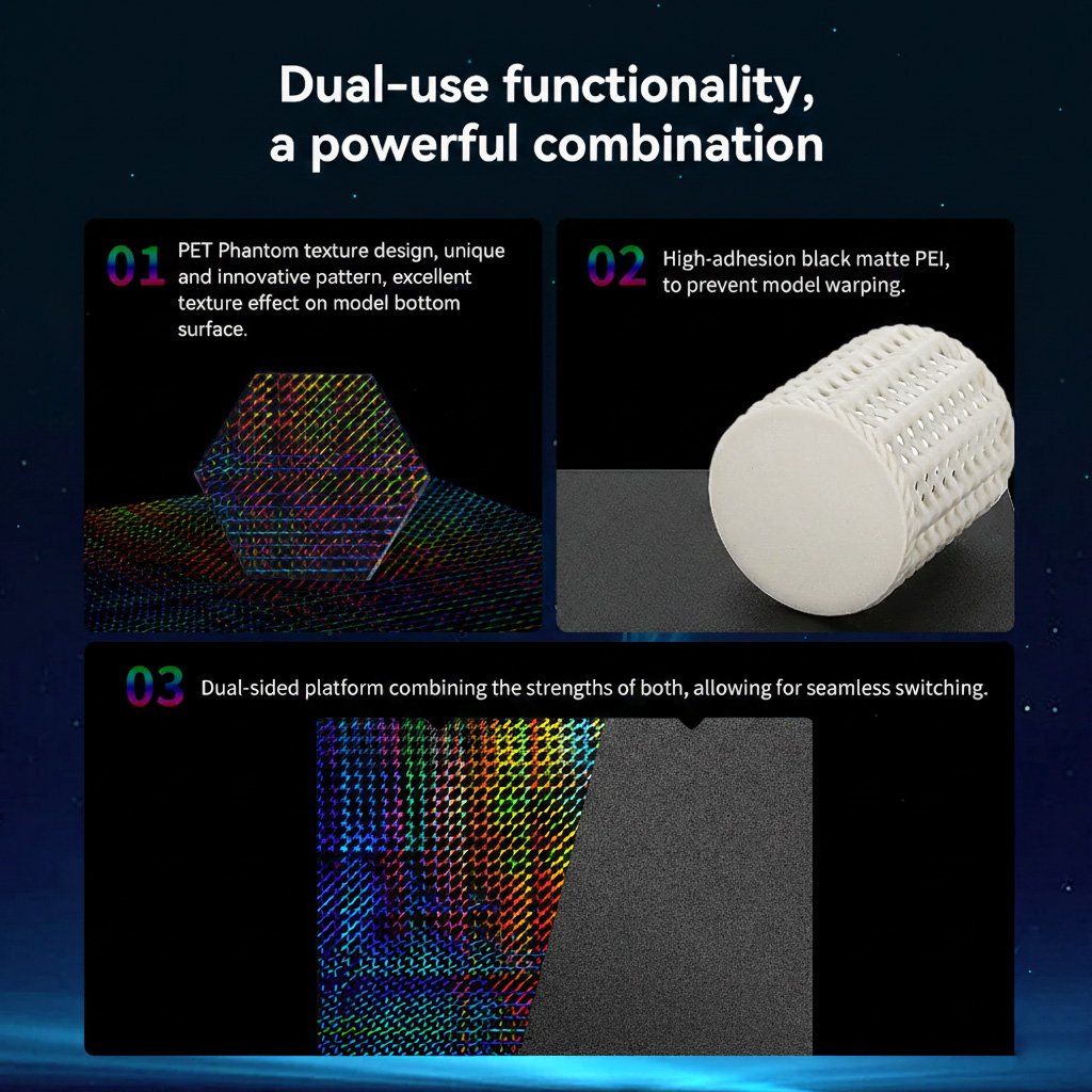 PEY Phantom Double sided printing platform board 235×235 spring steel 1