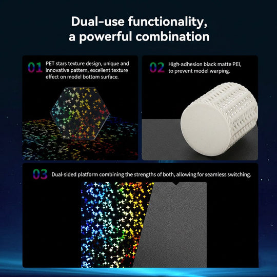 PEY Stars Double sided printing platform board 235×235 spring steel 1