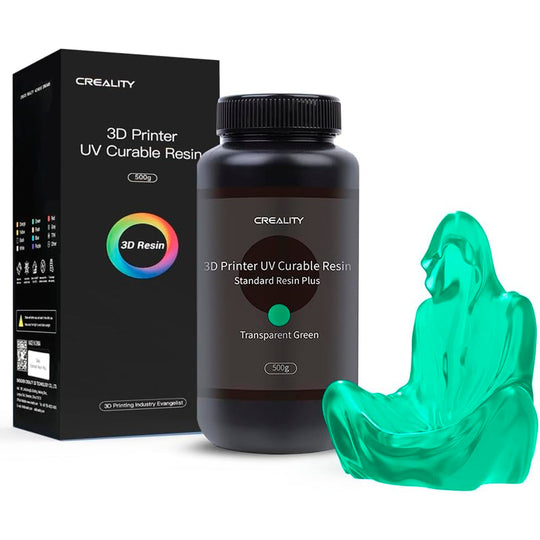 Resina Creality Standard Plus Verde Transparente 500g para Impresora 3D LCD SLA