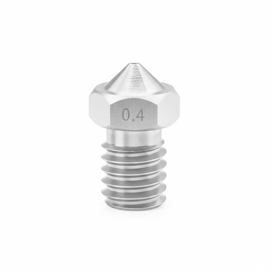 1.75/0.4mm,V6 stainless steel nozzle, M6 thread.