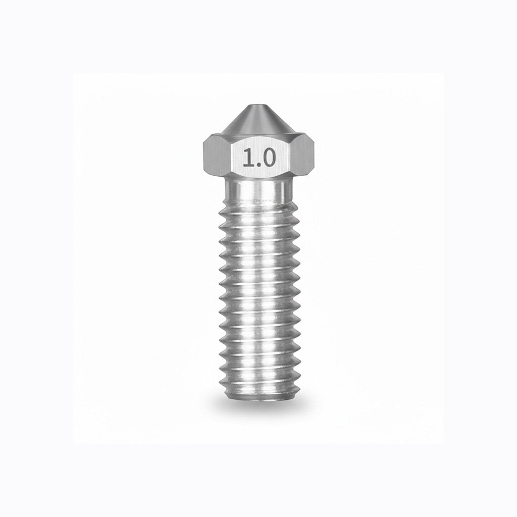 1.75/1.0mm,V6 stainless steel nozzle, M6 thread.