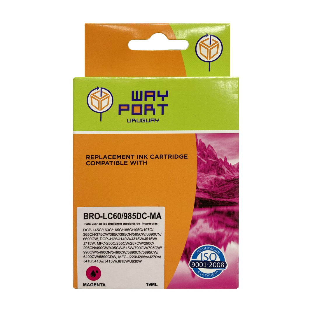 Cartucho Compatible Way Port LC39 / LC60 / LC985 Magenta para Brother