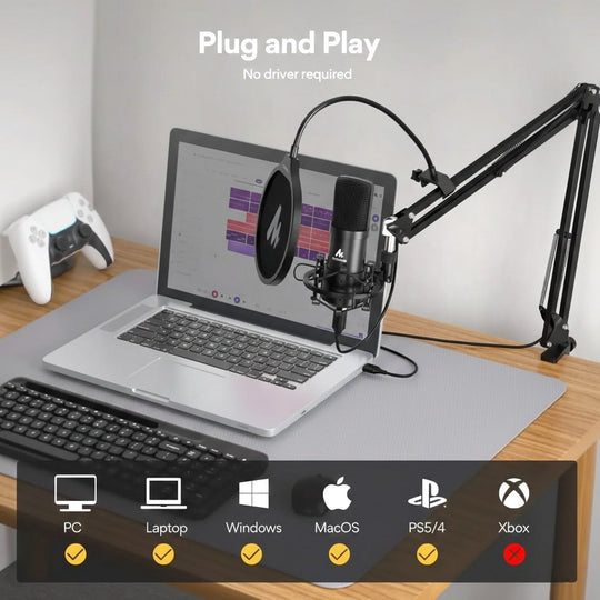 Micrófono USB Maono AU-A04 192 kHz / 24 Bits