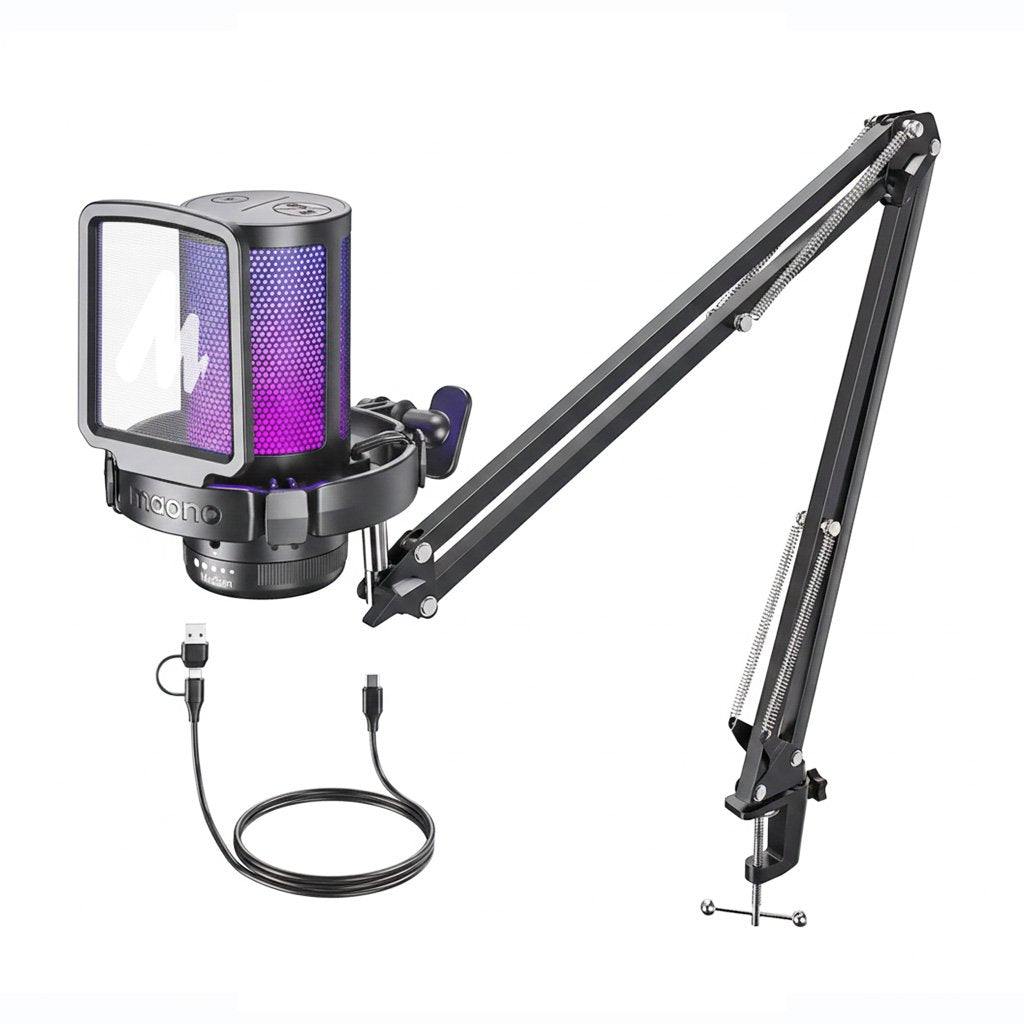 Micrófono Maono DGM20 / DGM20S Condensador Cardioide USB – Negro