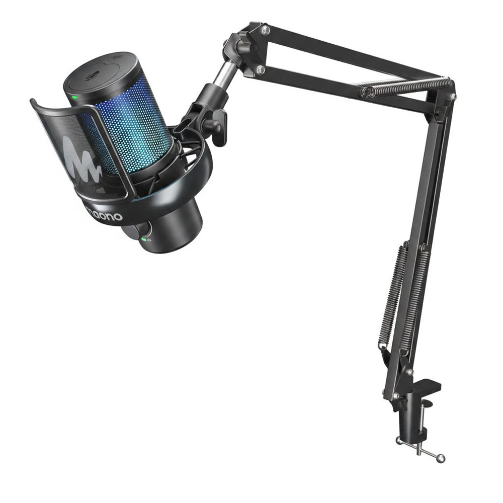 Micrófono Gamer Maono DM40S USB con Brazo Articulado – Negro