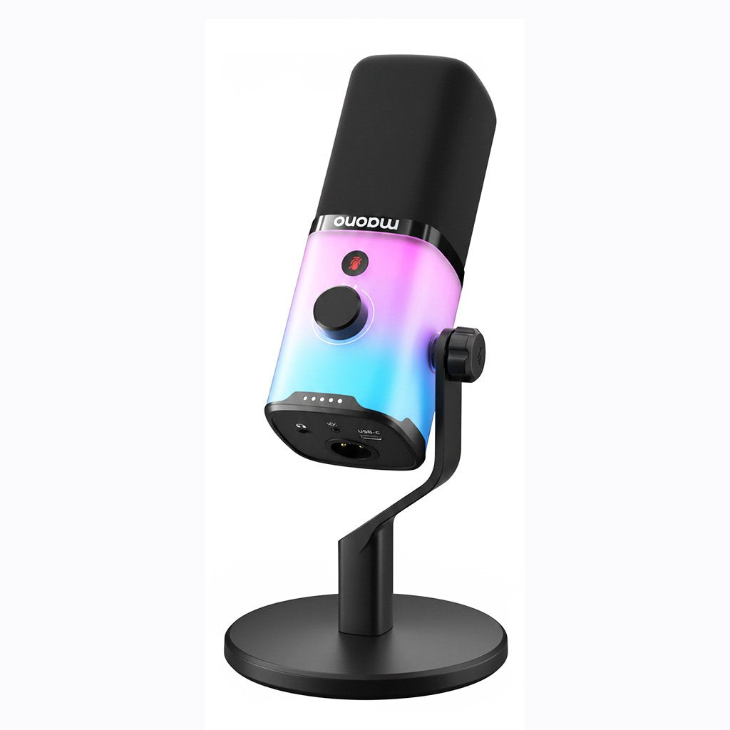 Micrófono Dinámico Maono PD100X USB/XLR con RGB – Turquesa
