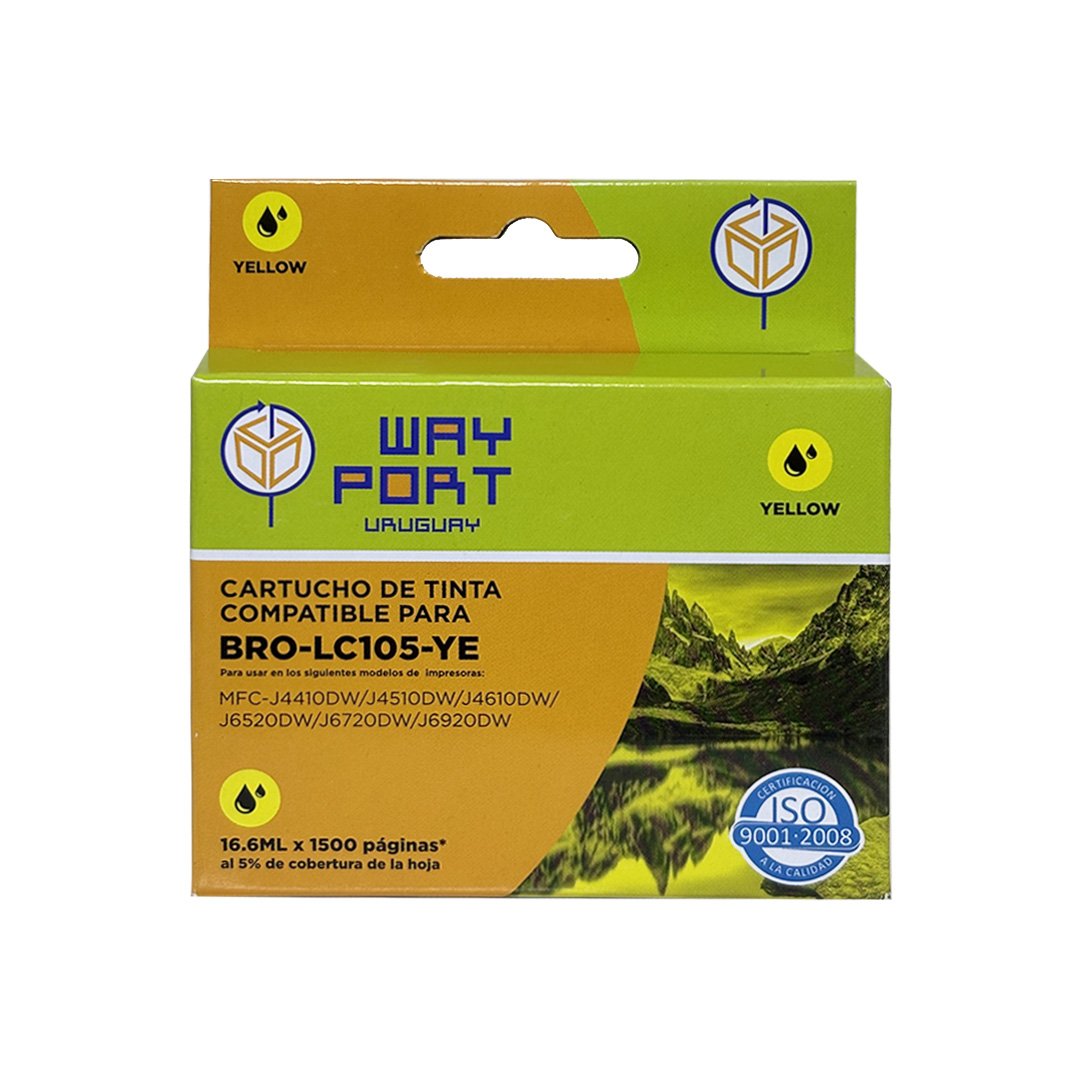 CART. WAYPORT YELLOW P/BROTHER MFC-J4410DW / MFC-J4510DW / MFC-J4610DW / MFC-J6520DW / MFC-J6720DW / MFC-J6920DW