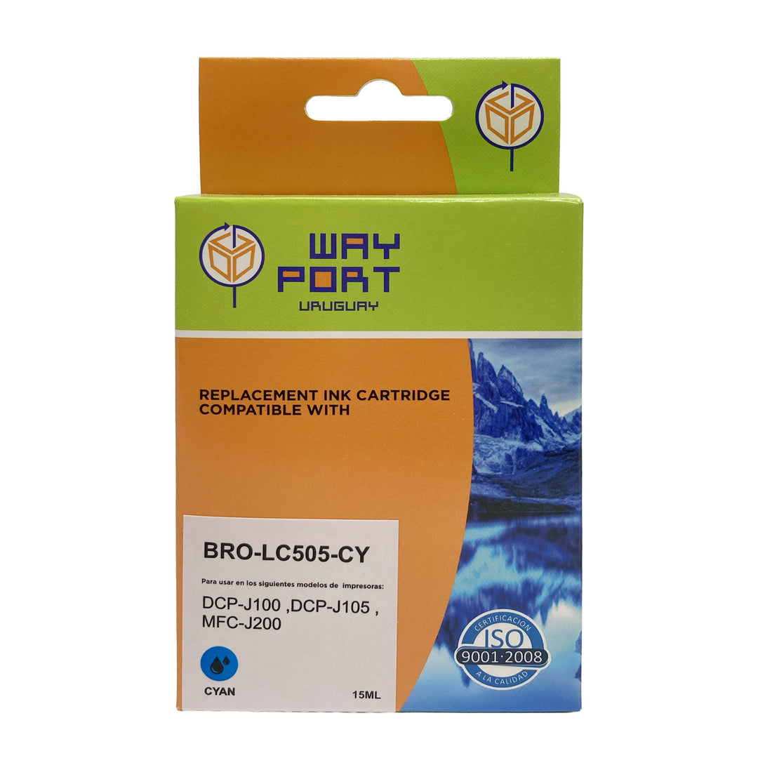Cartucho Compatible Way Port LC505 Cyan para Brother