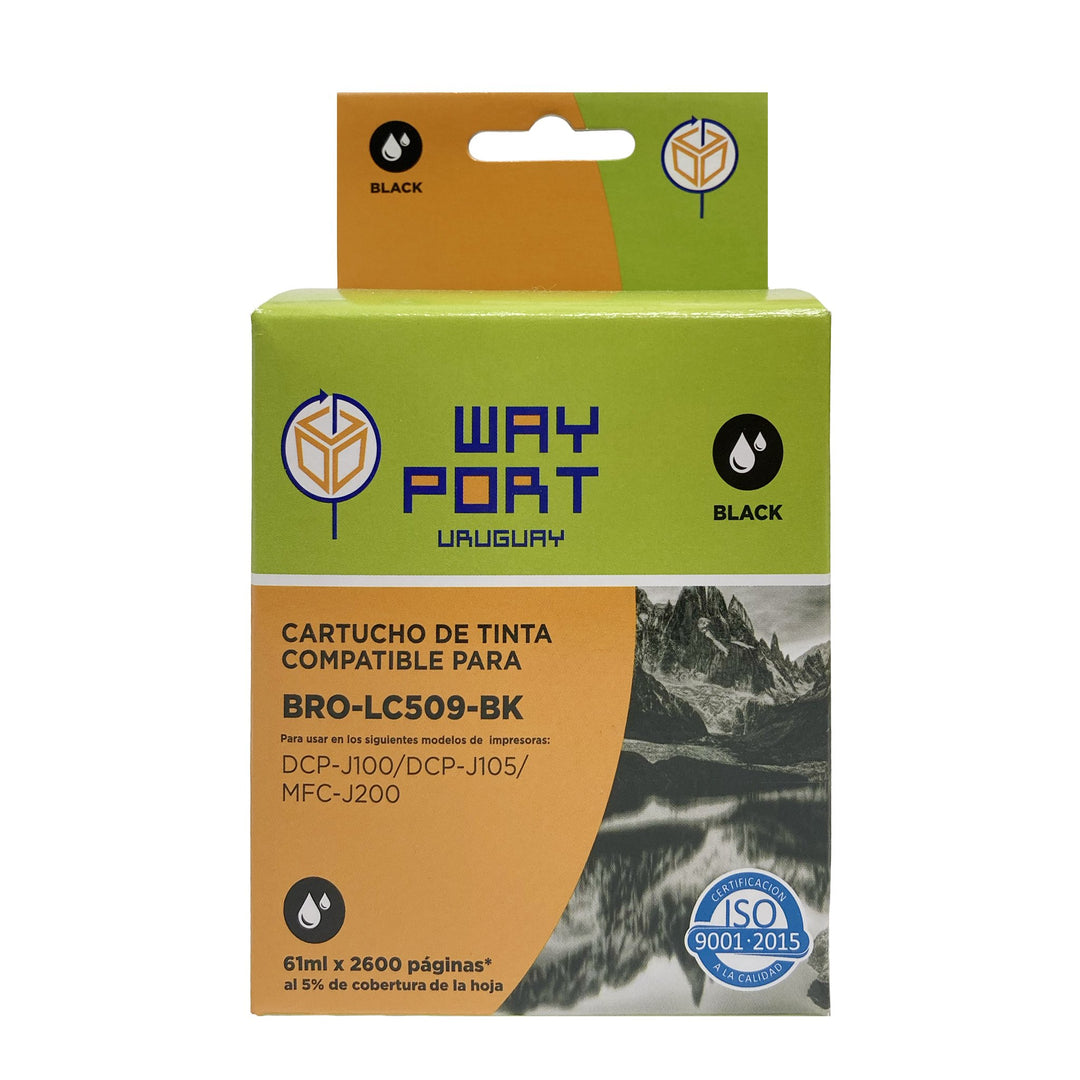Cartucho Compatible Way Port LC509 Negro para Brother