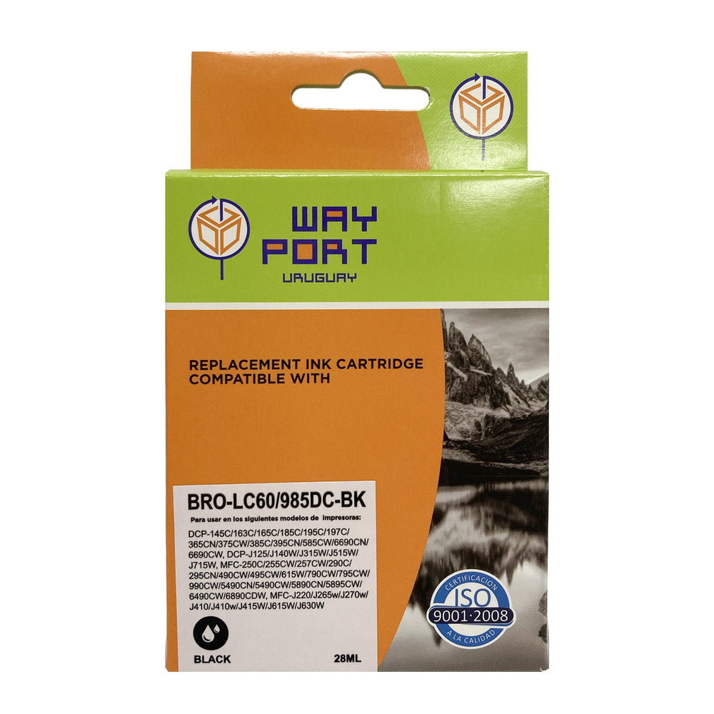 Cartucho Compatible Way Port LC39 / LC60 / LC985 Negro para Brother