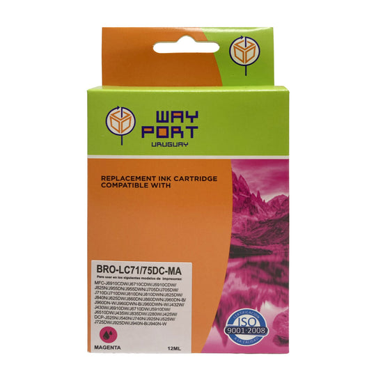 Cartucho Compatible Way Port LC71 / LC75 Magenta para Brother
