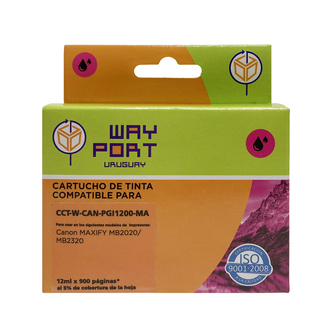 Cartucho Compatible Way Port PGI-1200 Magenta para Canon
