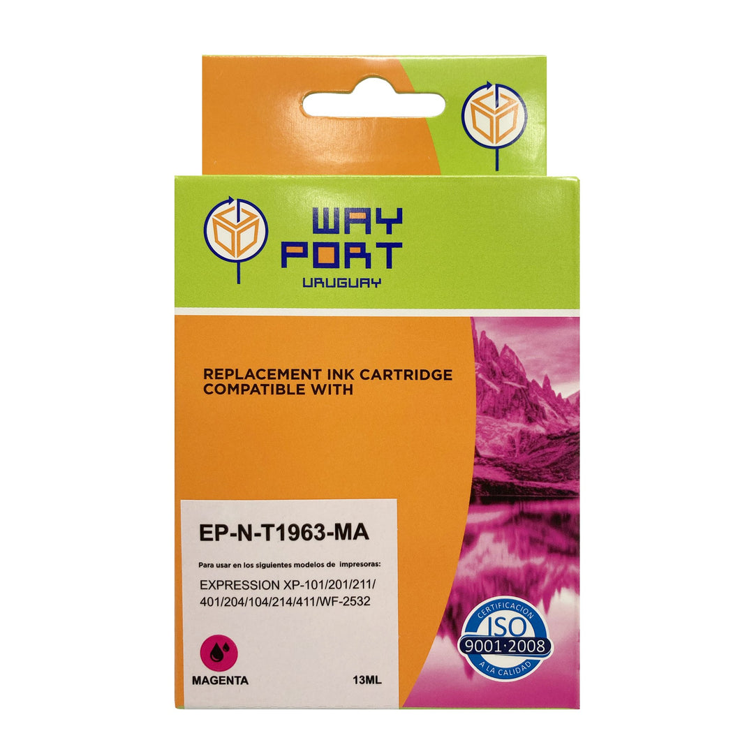 Cartucho Compatible Way Port T1953 / T1963 Magenta 10 ml para Epson