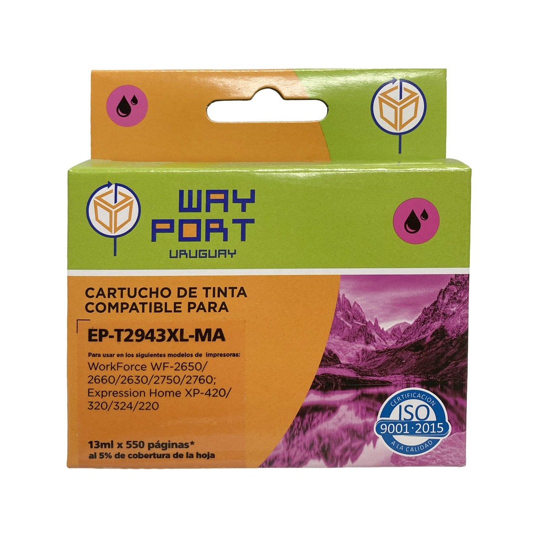 Cartucho Compatible Way Port T2943XL Magenta para Epson (Epson Work Force)