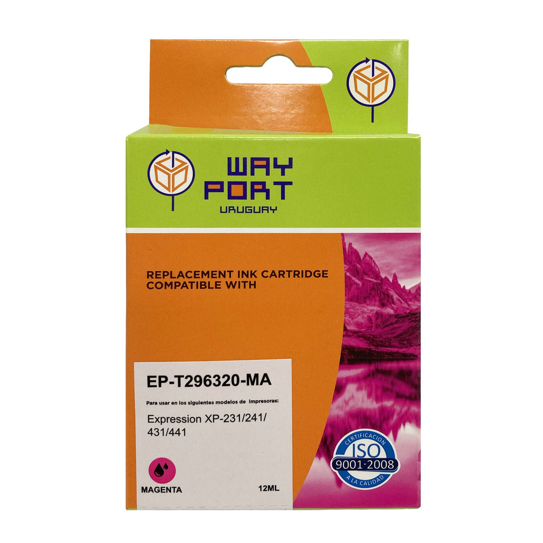 Cartucho Compatible Way Port T296320 Magenta 13 ml para Epson XP-231 / XP-431