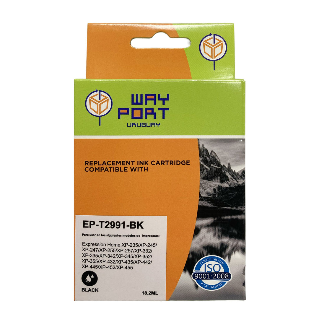 Cartucho Compatible Way Port T2991 Negro 17 ml para Epson Expression Home