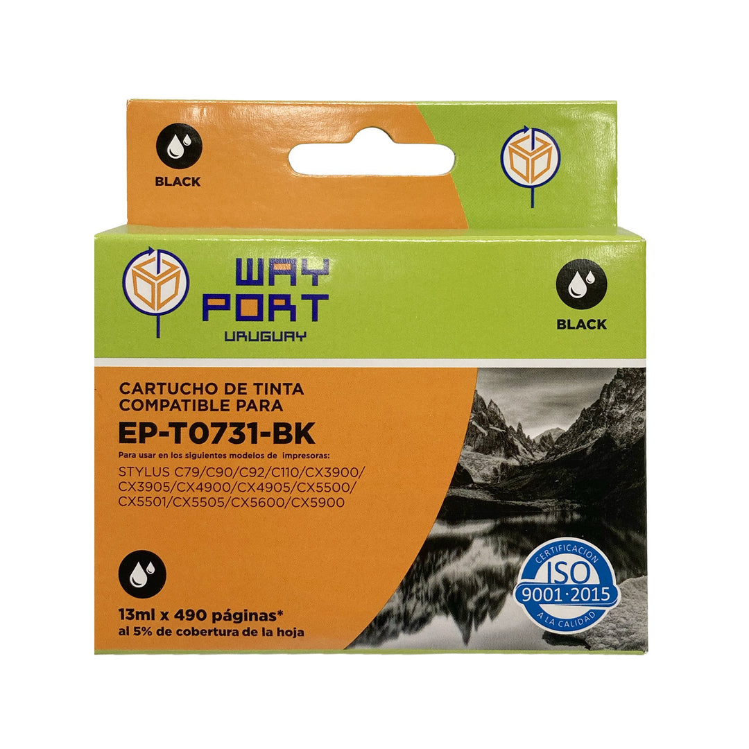 Cartucho Compatible Way Port T0731 Negro para Epson