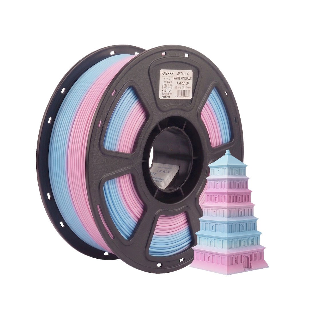 Filamento PLA Matte Rosa Azul Fabrix 1.75 mm 1 kg