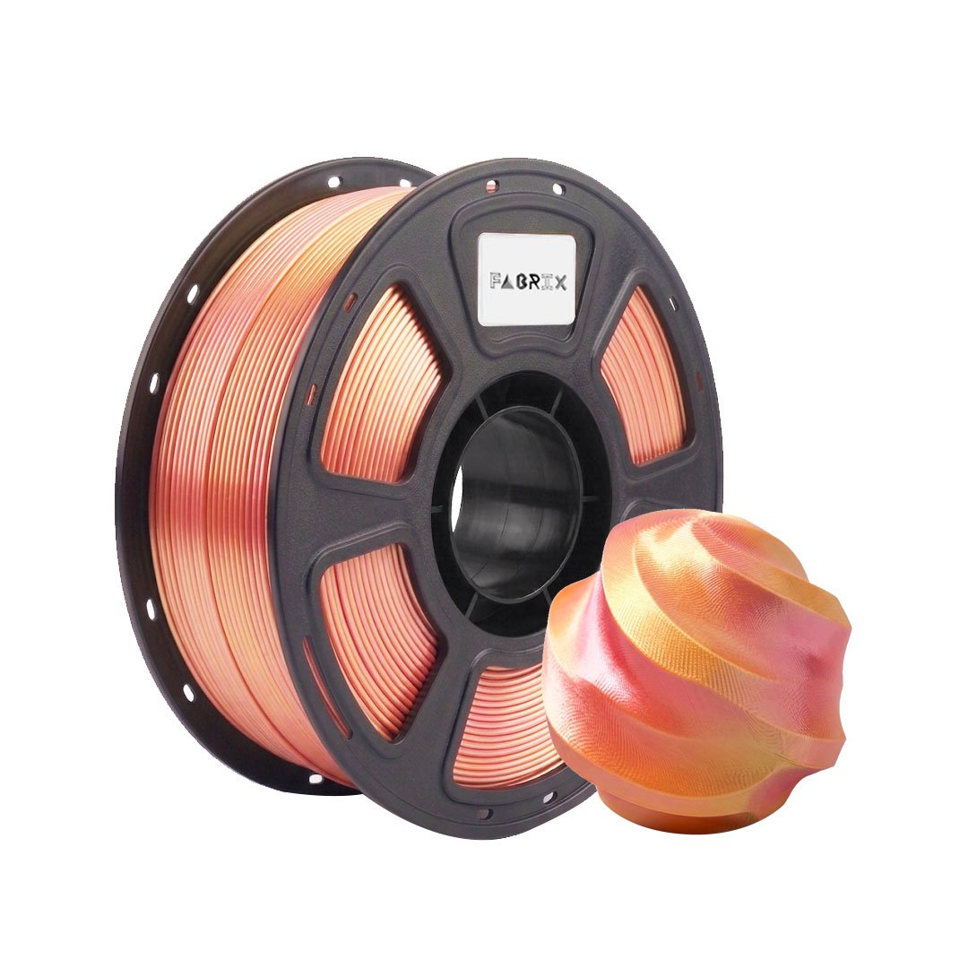 Filamento PLA Silk Dual Fabrix para Impresora 3D 1,75 mm Rosa y Dorado