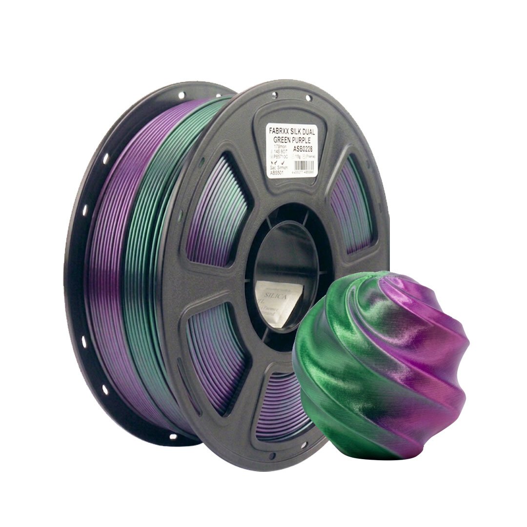 Filamento PLA Silk Verde Violeta Fabrix 1.75 mm 1 kg