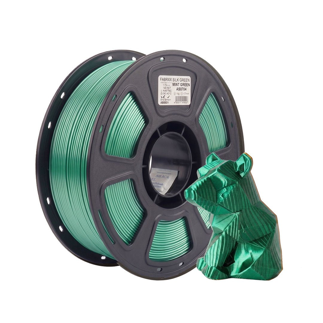 Filamento PLA Silk Verde Menta Fabrix 1.75 mm 1 kg