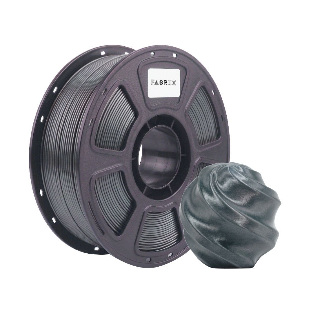 Filamento PLA Silk Negro Gris Fabrix 1.75 mm 1 kg