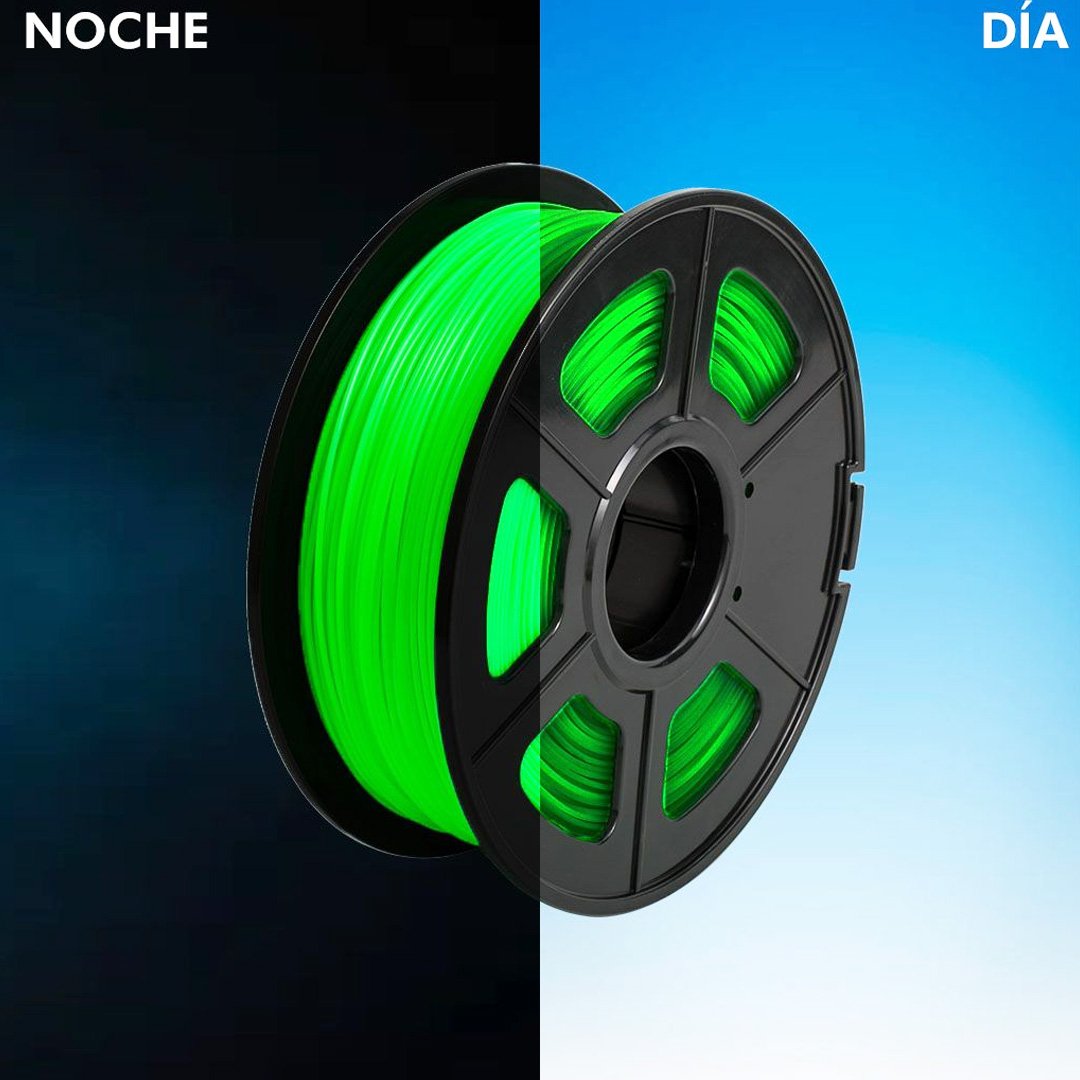 FILAMENTO P/3D PLA (Glow in Dark) Green 3.00 MM 1K