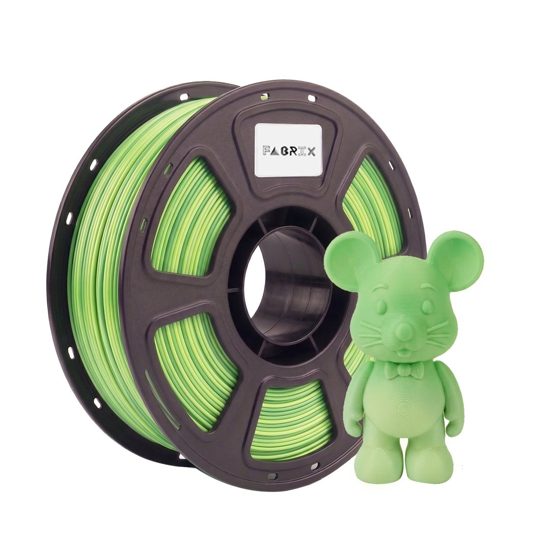 Filamento PLA Fabrix para Impresora 3D 1,75 mm 1 kg Degradado Verde Claro