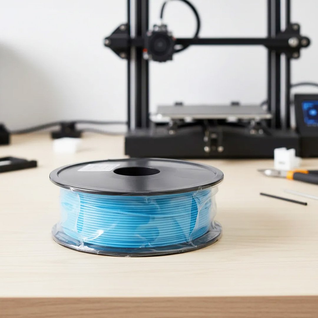 FILAMENTO P/3D PLA+Light Blue1.75MM 1K