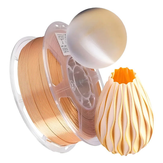 FILAMENTO P/3D ePLA-Silk Magic (dual colors)Gold Silver1.75MM 1K