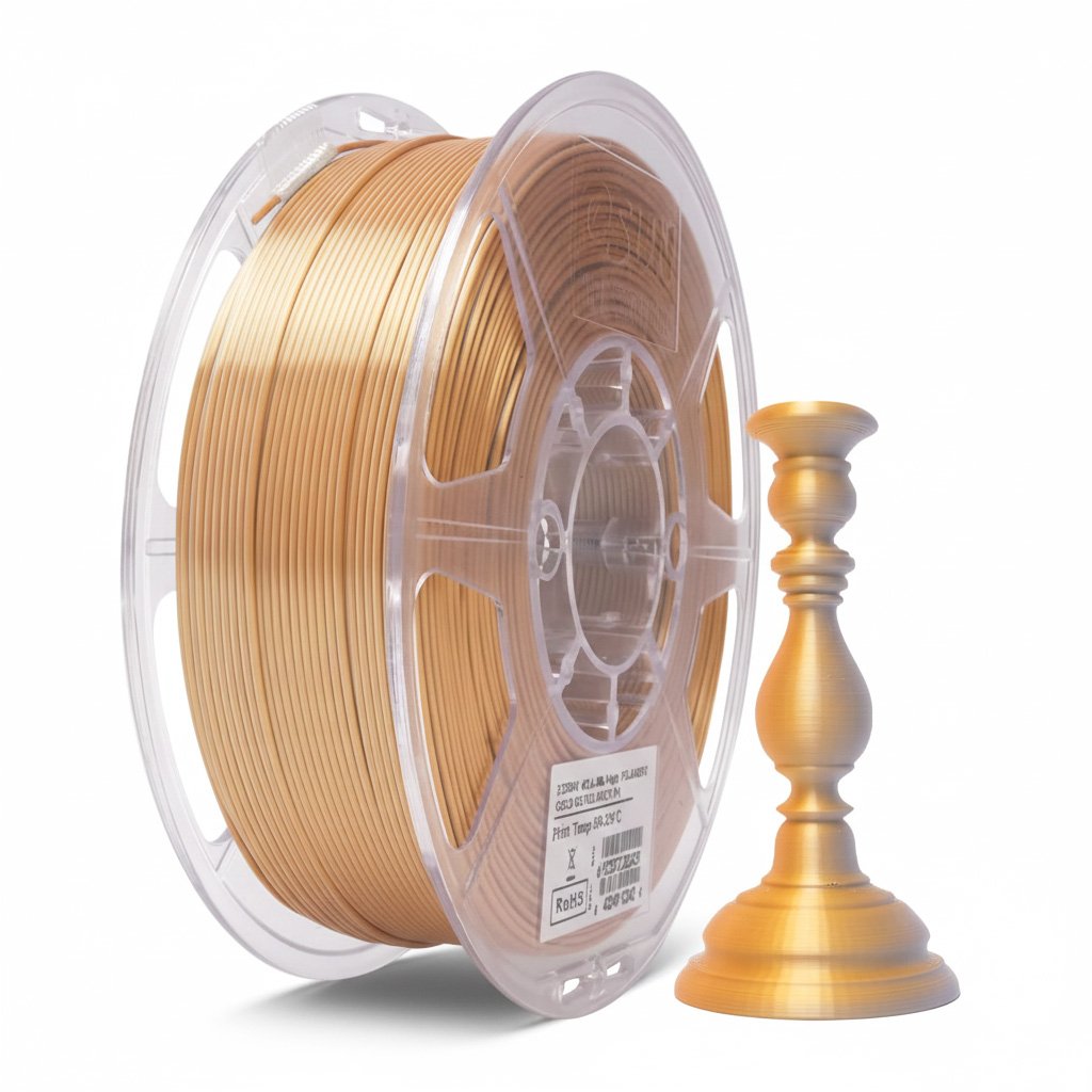 FILAMENTO P/3D ePLA-Silk Magic (dual colors)Gold Silver1.75MM 1K