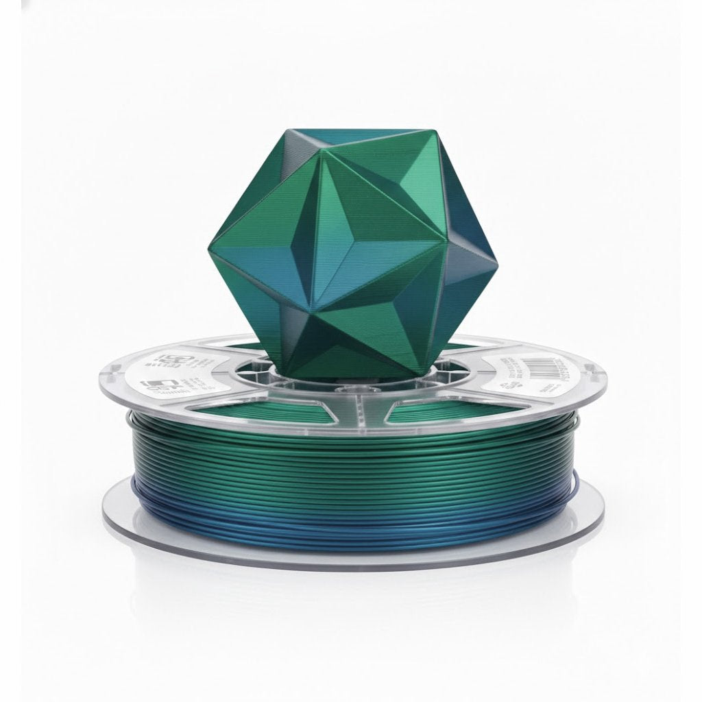FILAMENTO P/3D ePLA-Silk Magic (dual colors)Green Blue1.75MM 1K