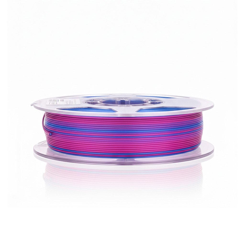 FILAMENTO P/3D ePLA-Silk Magic (dual colors)Red Bule1.75MM 1K