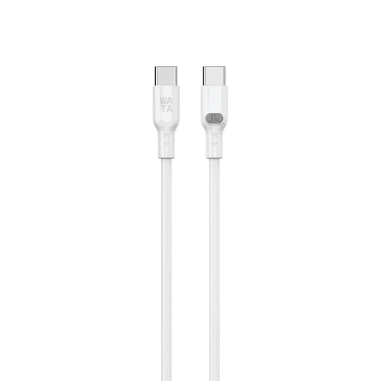 Cable USB-C a USB-C Havit CB6279 60W 1M Silicona Blanco