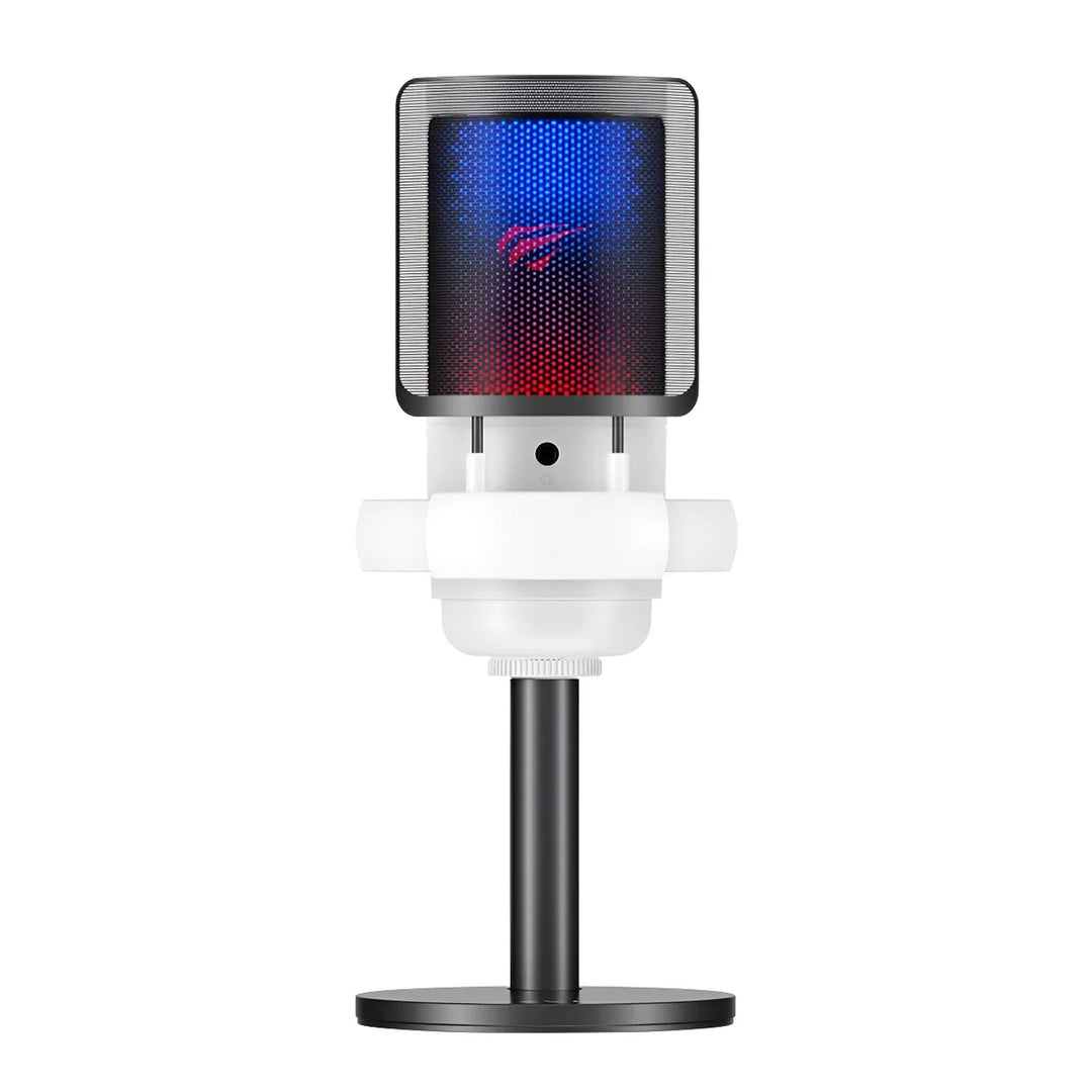 Micrófono Havit GK50 Streaming RGB Blanco