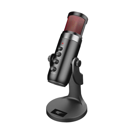 Micrófono Gamer Havit GK59 Omnidireccional USB-C con Control de Volumen