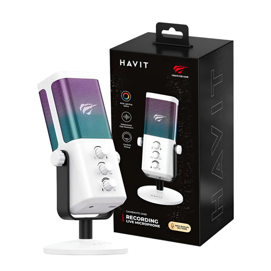 Micrófono Gamer Havit GK65 RGB