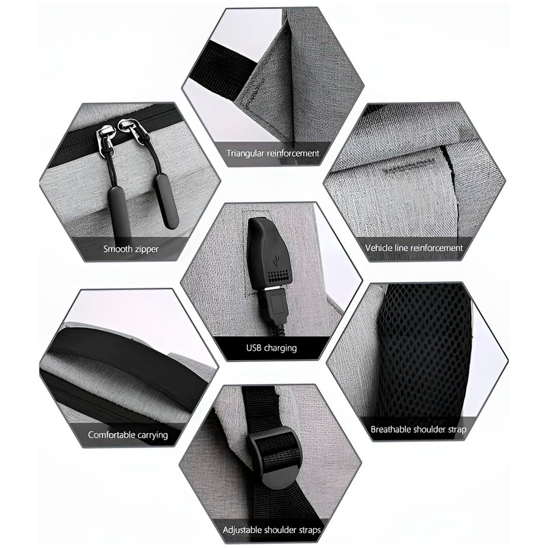 Mochila Havit H0026 para Notebook 15.6" Impermeable con Puerto USB