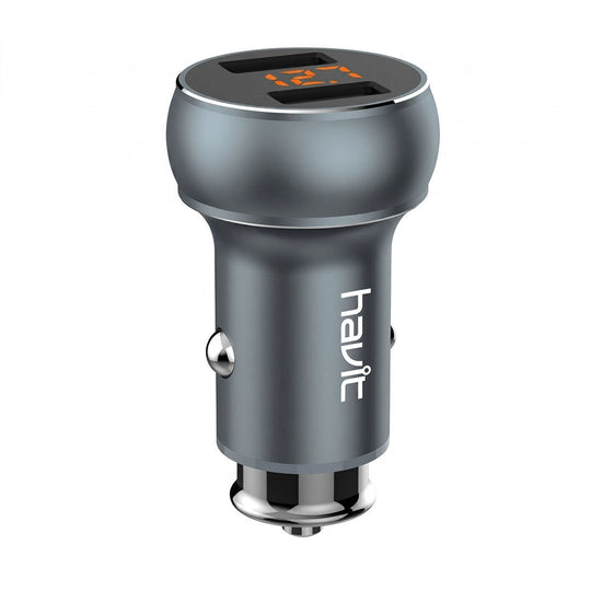 Cargador para Auto Havit 2 USB 3.1A | Carga Rápida Universal