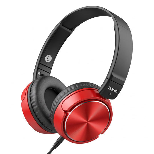 Auricular Havit con vincha, rojo