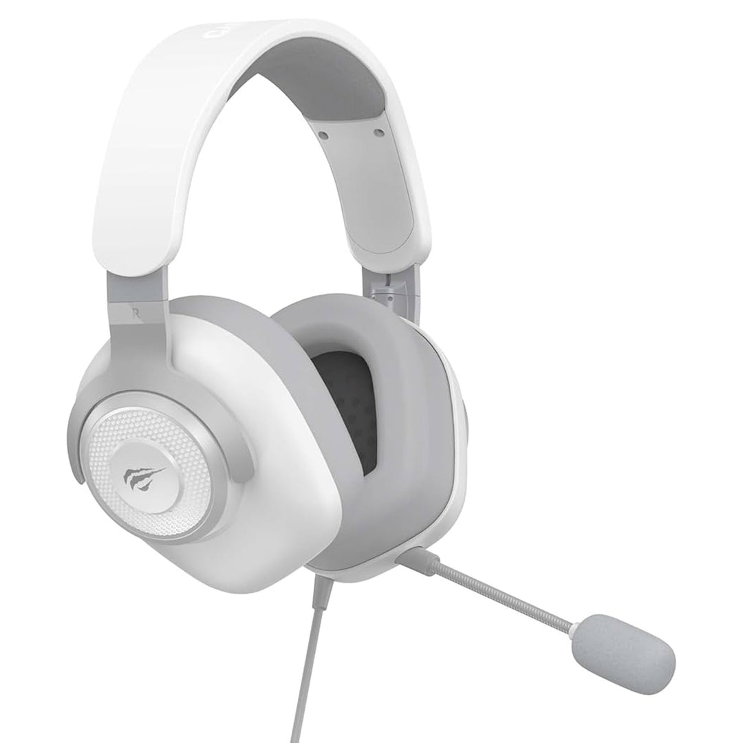 Auricular Gamer Havit HV-H2230D 50mm Micrófono Blanco Gris