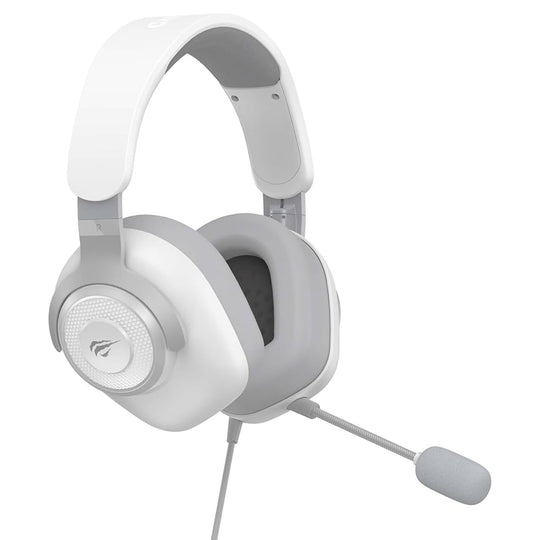 Auricular Gamer Havit HV-H2230D 50mm Micrófono Blanco Gris